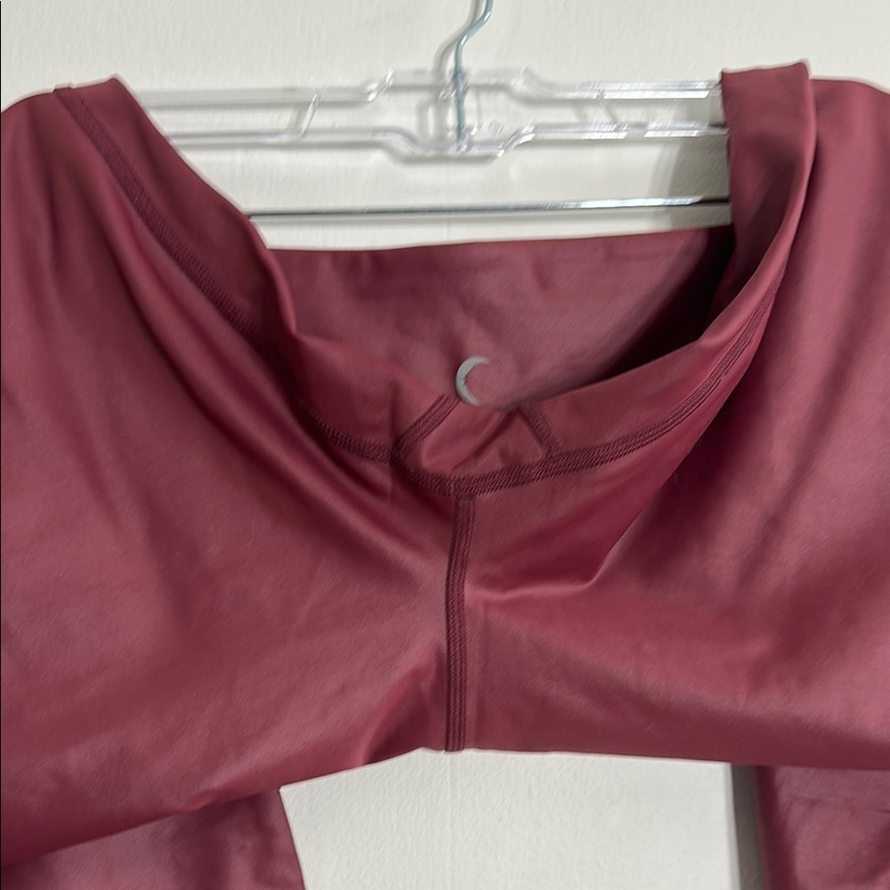 Zyia Red Metallic Light N Tight High Rise 7/8 - Picture 3 of 5